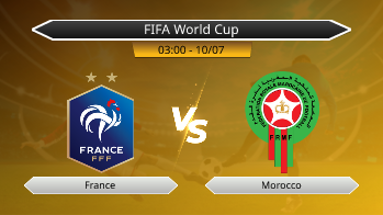 FIFA World Cup - France vs Morocco